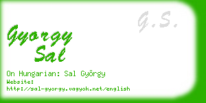gyorgy sal business card
